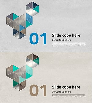 Triangle Pattern Template – Chic Slide Design