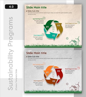지속 가능성을 위한 순환 프로그램 슬라이드