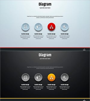 Simple Circle Presentation Template Diagram1 – Business Management and Action Plans