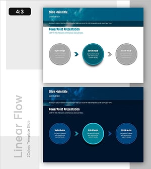 효율적인 워크플로우 – 사업 추진 전략을 시각화한 슬라이드