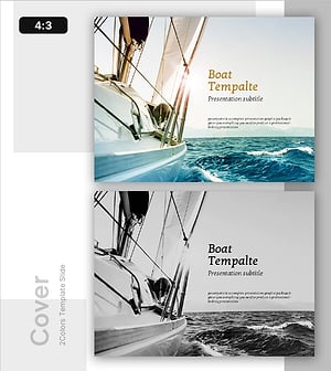 보트 표지 템플릿 – 여유롭고 전문적인 시작
