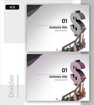 금융 비즈니스 템플릿 간지 – 성공적 투자 프레젠테이션