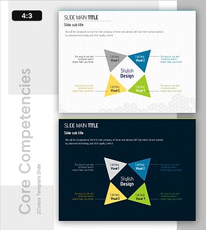 사업 전략을 효과적으로 전달하는 확산 다이어그램 슬라이드