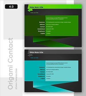 기업 소개를 위한 간지 슬라이드 – 차별화된 디자인