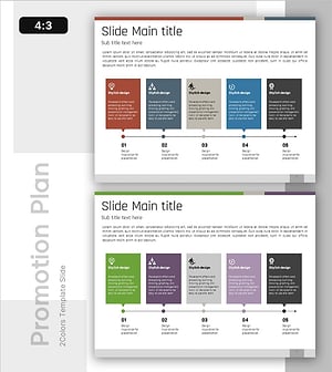 단계 흐름형 추진 다이어그램 – 사업 전략 시각화