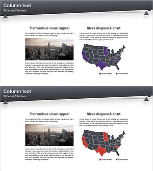 Layout Design PowerPoint – Attractive Column Text Template