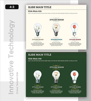 세 가지 아이디어로 생명을 밝히는 프레젠테이션 템플릿