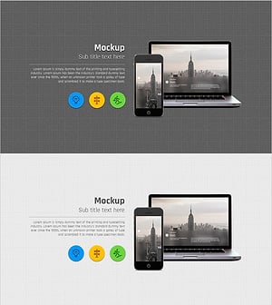 Creative Presentation with Grid Paper Template Mockup