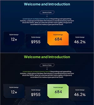 모던하고 세련된 스타일의 프레젠테이션 템플릿 – 효과적인 소개