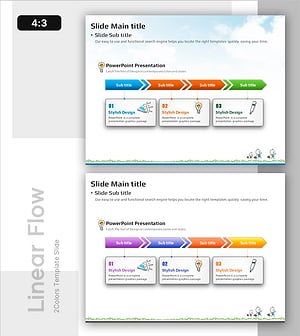 스타일리시한 디자인의 프레젠테이션 슬라이드
