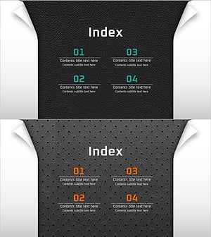 퀄리티 파워포인트 와이드 템플릿 목차