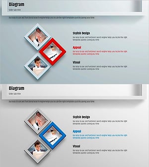 사각형 프레임 템플릿 – 제품 및 사업 전략 소개