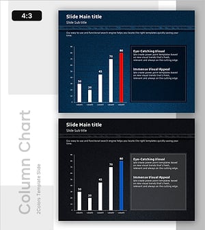 데님 PPT 세로막대 그래프 분석 – 시장 및 경쟁사 분석