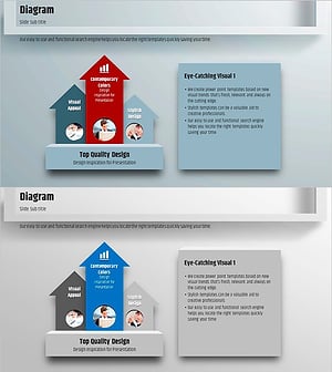 사각형 프레임 템플릿으로 제품 및 서비스 소개