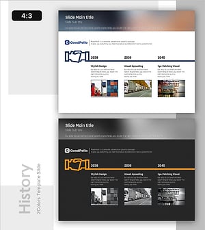 픽토그램으로 본 기업 성장 타임라인