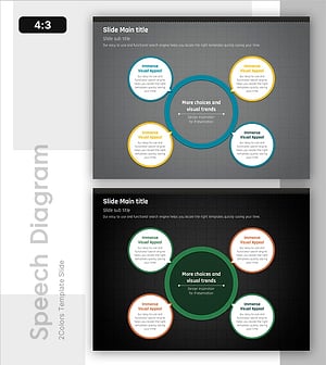 비주얼 트렌드 소개를 위한 인포그래픽 슬라이드