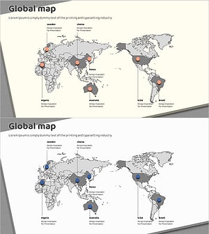 박스 와이드 템플릿으로 글로벌 네트워크 시각화