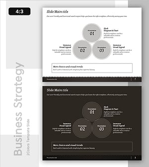 북마크 템플릿 전략 다이어그램 – 사업 비전과 운영 계획