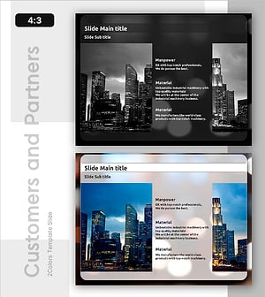 고객사 정보를 위한 슬라이드 – 비전 공유