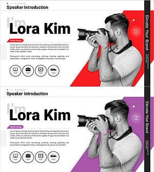 전문가의 시선을 담은 슬라이드 – 대표자 소개