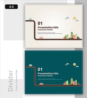 City Illustration Template Divider – A Slide Filled with Creativity and Emotion