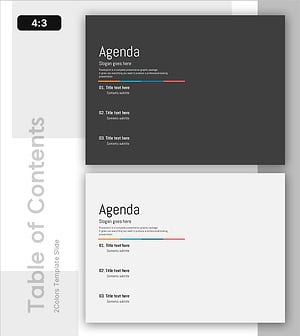 심플한 목차 슬라이드 – 효율적 정보 전달