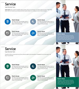 Structure Presentation Template Service – Clear Business Overview