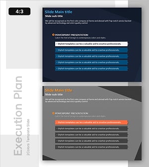 실행 계획 항목 슬라이드 – 사업 관리의 효율성