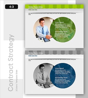 마케팅 전략 방안 템플릿 – 시각적 클러스터 다이어그램