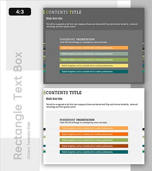 Colorful Square Text Box - Modern Design and Color Palette