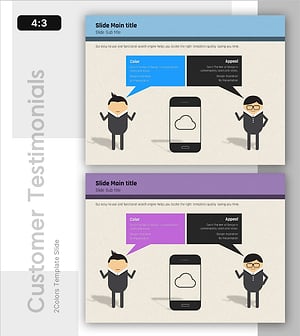 Slide Template for Effectively Communicating Customer Success Stories