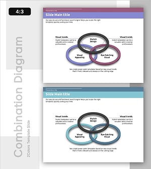 퍼플 그린 중첩 다이어그램 – 사업 비전과 전략