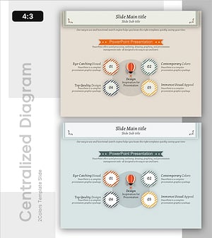 열기구 모험 다이어그램 – 사업비전 및 전략
