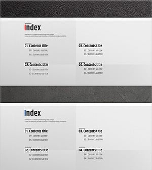프리미엄 관리 PPT 템플릿 목차 – 명확한 구성