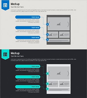 온라인 제품 소개를 위한 스타일리시한 목업 템플릿