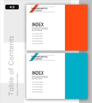 오렌지&블루 심플 목차