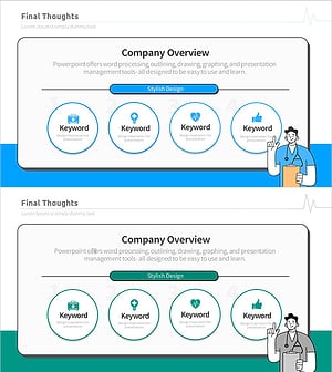 의료 산업 이해를 위한 다이어그램 슬라이드