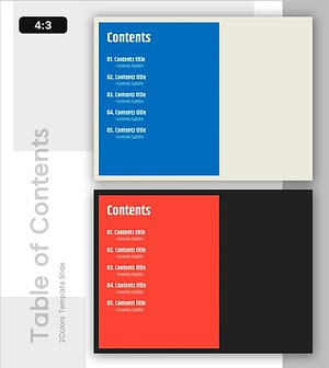 네모 박스 PPT 목차 – 효율적 정보 전달