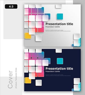 생동감 넘치는 컬러 정사각형 표지 – 청록과 창의성