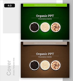 건강한 식생활을 위한 템플릿 표지