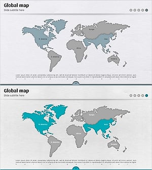 레인보우 템플릿 지도 – 글로벌 네트워크 시각화
