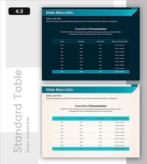 비즈니스 스탠다드 테이블 – 재무 성과의 명확한 시각화