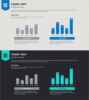 온라인 프레젠테이션 템플릿 비교 차트 – 경쟁 분석의 시각화