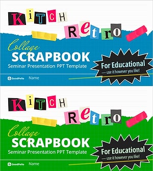 Kitsch Retro Collage Seminar Template Cover