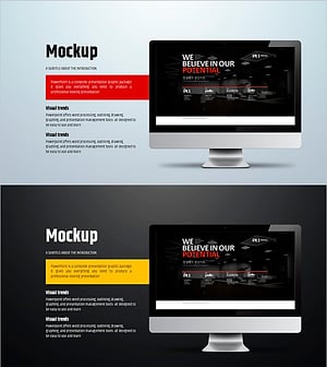 Simple Circle Presentation Template Mockup1 – Business Introduction and Emotion