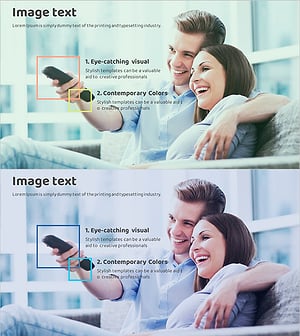 제품 및 서비스 소개를 위한 박스 와이드 템플릿