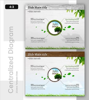 자연이 전하는 가치 – 가치 전달 다이어그램 슬라이드