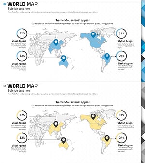 추상패턴 템플릿 세계지도 – 디자인과 데이터의 조화