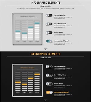 볼륨 템플릿 스테레오 타입 인포그래픽 – 비즈니스 전략과 계획을 시각화