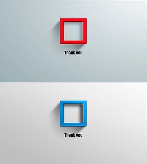 사각형 프레임 템플릿 – 강렬한 엔딩 표지